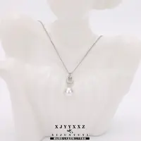 希君羽翼【希希】皓环单珠 s925银9-10mm淡水珍珠吊坠自发无证Z687