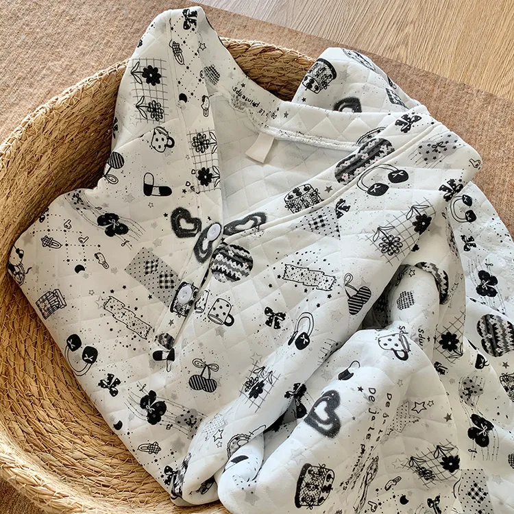 Hellokitty凯蒂猫睡裙女款春秋冬季空气棉加厚长袖甜美可爱家居裙