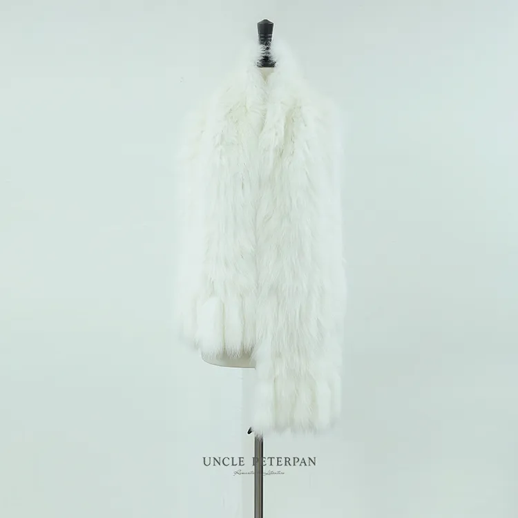 彼得潘大叔气质柔软毛毛编织优雅大气长款围巾