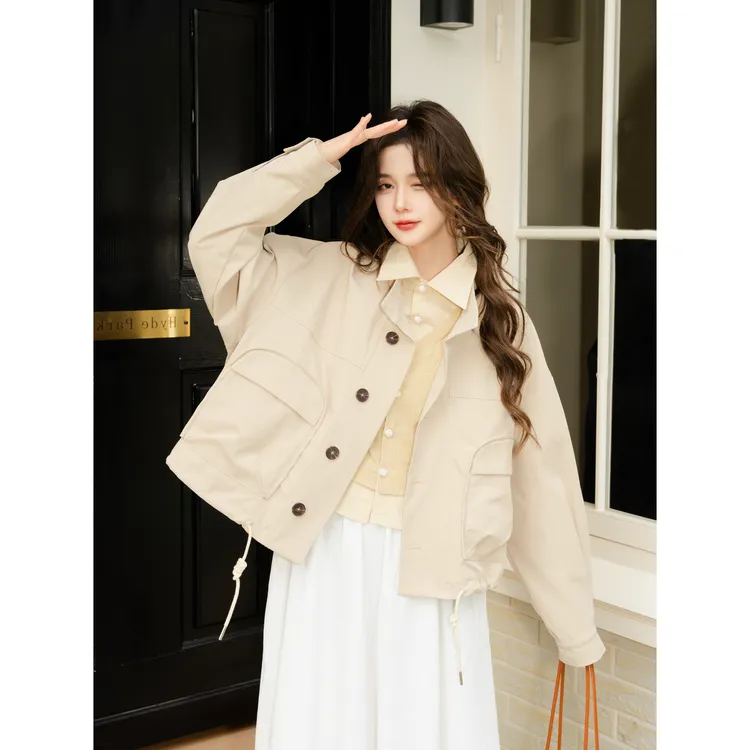 余紫绮【香草慕斯】春季新款新百搭显瘦外套ZW2023157