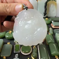 颈饰未镶嵌和田玉羊脂白玉佛公50