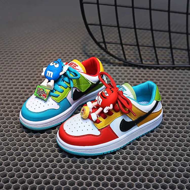 大黄蜂ajaj儿童运动鞋2025春秋女童M豆鸳鸯鞋子街舞男童防滑透气