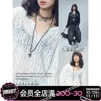 【达人专属】CBXLAB街舞潮牌破损针织基础上衣气质时尚宽松感韩版