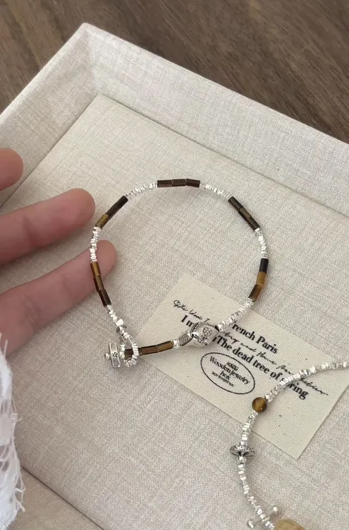 925银设计师款水晶手链SLCY847-烨