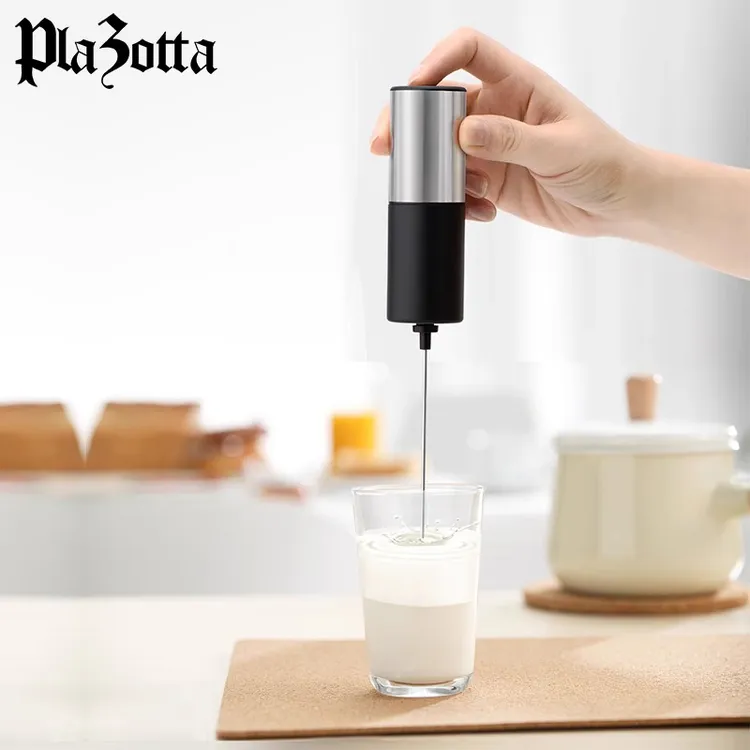 德国plazotta打奶器打泡机无线手持拉花打蛋器小型搅拌棒奶泡机