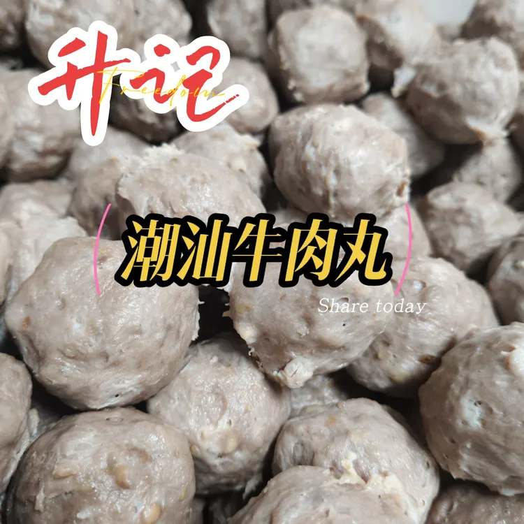 正品潮汕牛肉丸牛筋丸流油爆汁口感酥弹牛肉含量95%当天制作发货