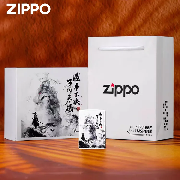 zippo打火机 剑来 防风煤油打火机送男友收藏官方正品DYH1X1