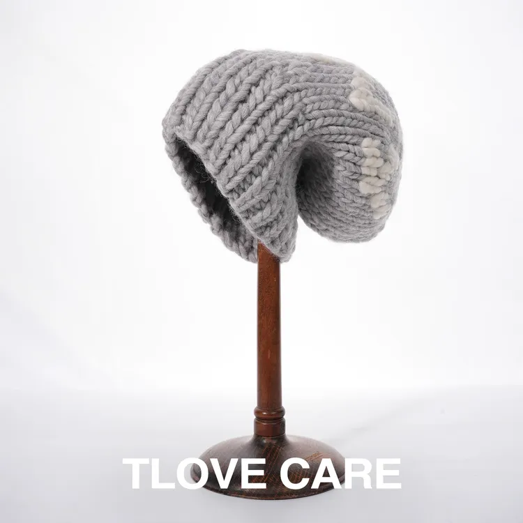 9906休闲风秋季女秋冬卷檐钟形针织帽帽子无檐冬季