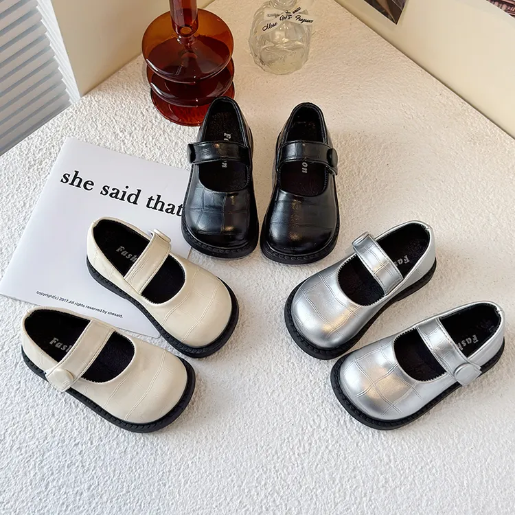 女童皮鞋黑色儿童玛丽珍鞋子女童鞋春秋款小女孩公主鞋中大童秋季