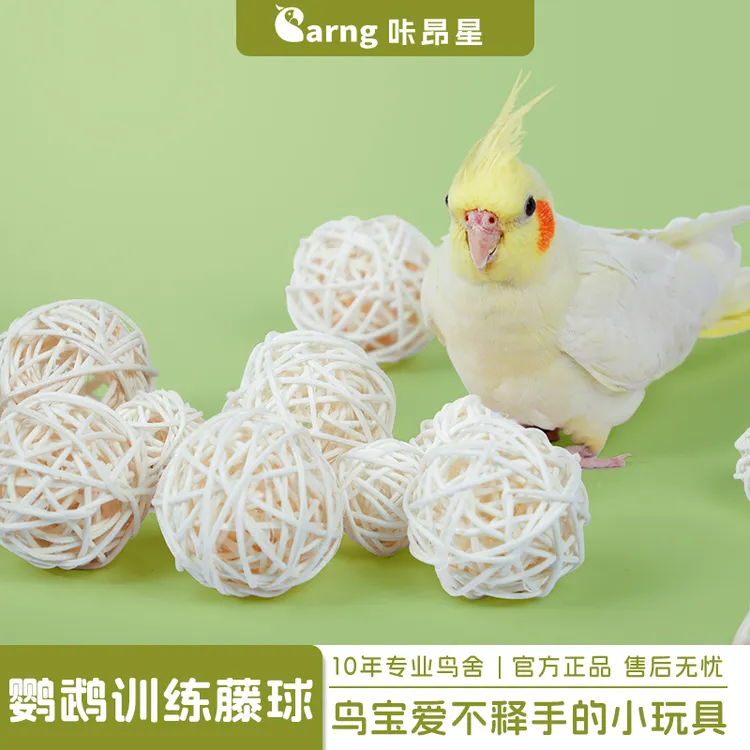 咔昂星鹦鹉藤球天然玩具虎皮鹦鹉啃咬磨牙觅食训练益智小鹦鹉玩具