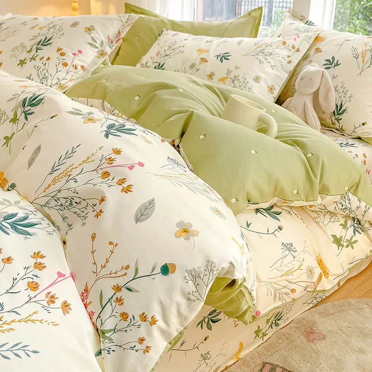 全棉被套单件纯棉新款被罩150x200x230单双人单独宿舍被单1.5家纺