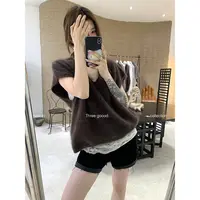 THREE GOOOD/三吉 绵羊绒软糯拉毛V领针织背心内搭叠穿Y725Z15769