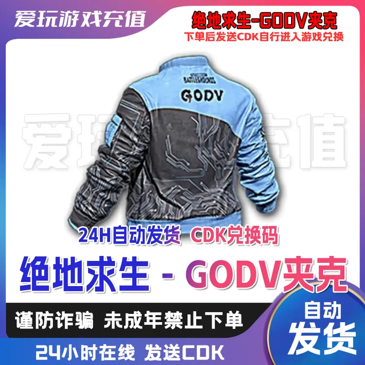 PUBG绝地求生GODV摩托夹克韦神联名夹克 Steam永久 CDK 兑换码