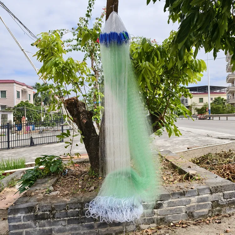 帆船牌细柔丝三层沉网适合淡水捕多种鱼类的捕鱼网