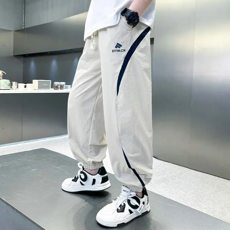 男童裤子夏装2025新款儿童夏款休闲裤大童男孩工装裤运动长裤潮酷