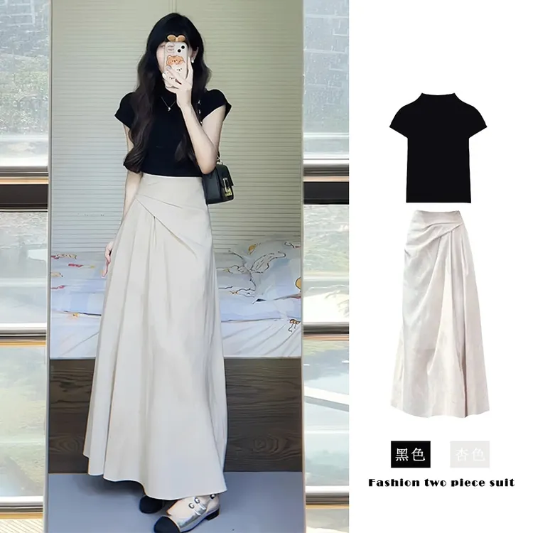 2025新款爆款洋气裙子套装富家财阀千金气质衣服女时髦老钱风女装