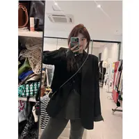 晶咕【都市女绅士】宽肩廓形西装外套+无袖马甲+后半截松紧腰阔腿裤