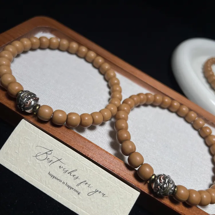 【冤总·大礼包】全品无暇猴头-雕刻手串随机一条