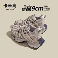 9cm内增高老爹鞋夏季薄款透气小个子百搭高颜值老爹鞋T699-13-R