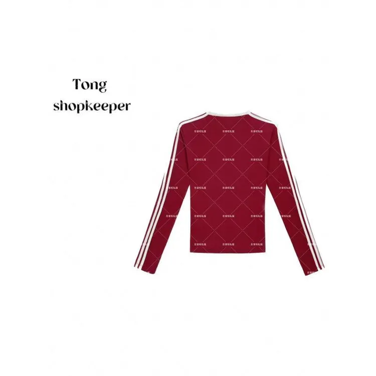 QJ/彤掌柜1682371 冬款2026定制条纹拼接羊毛天丝简约气质上衣