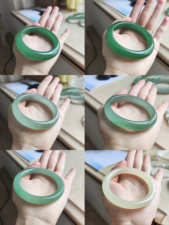 天然冰透东陵玉女士平安手镯女款玉手镯（多样性发其一）