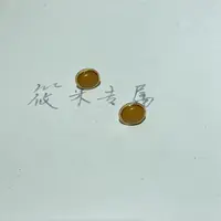 （清货）金色椭圆蜜蜡耳钉X303 XM