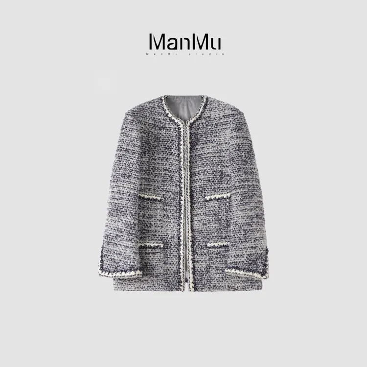 满目ManMu 【张琪专属】高级定制秋冬时尚百搭羊毛外套350645