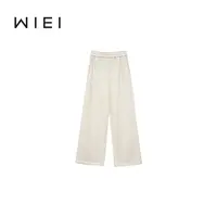 《WI EI》休闲 加绒 加厚 秋冬 松紧垂坠阔腿直筒休闲裤 24102