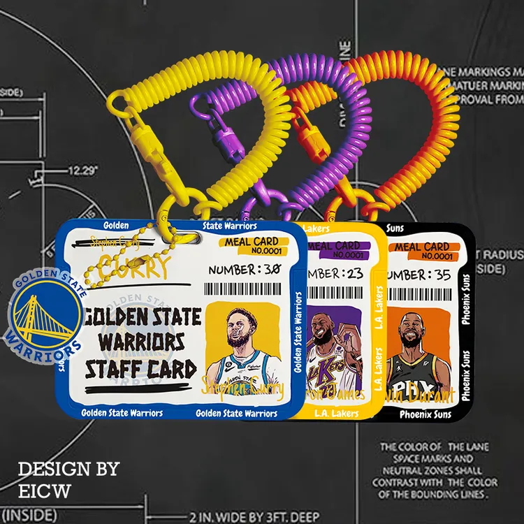 NBA球星卡通卡套挂饰 挂包便捷 校园卡工牌门禁卡公交卡工作牌