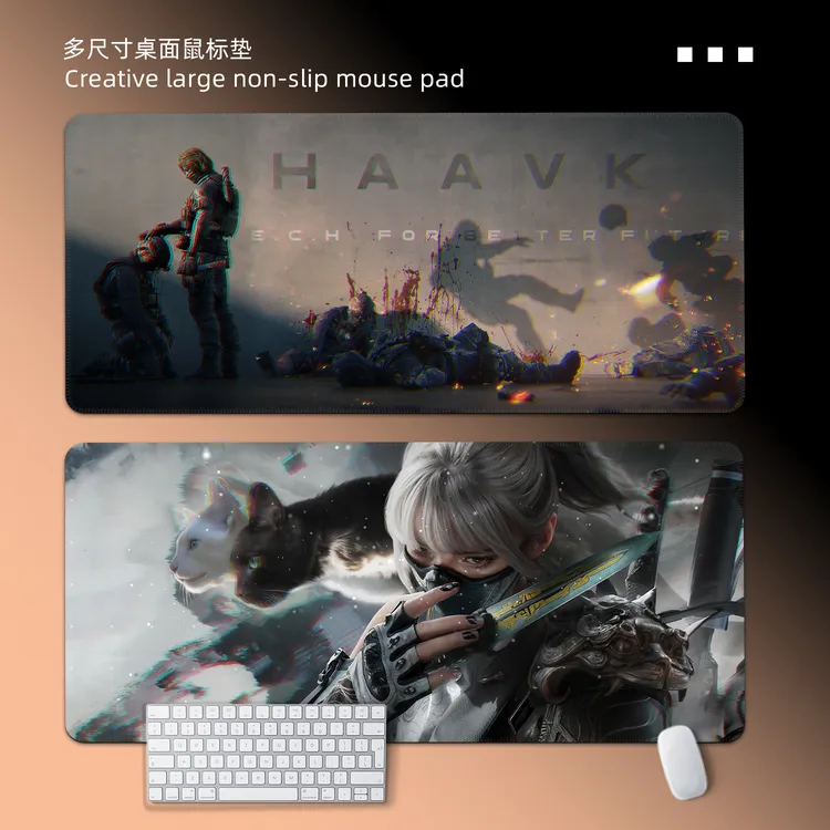 三角洲游戏专用鼠标垫桌用推荐fps高颜值电竞外设装备电脑桌垫子