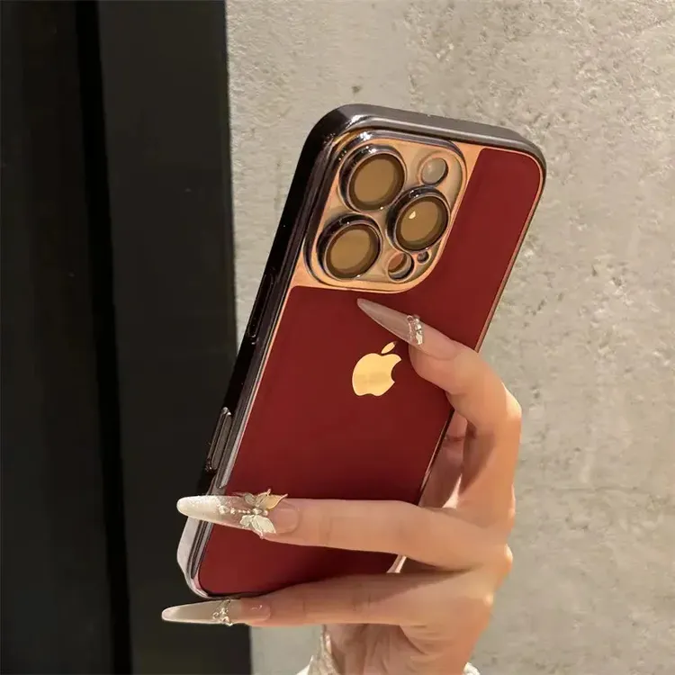 新款高级全包素皮纹适用iPhone16promax苹果手机壳15/14时尚女