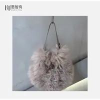 【恩智有好物】格雷灰小湖羊手提包