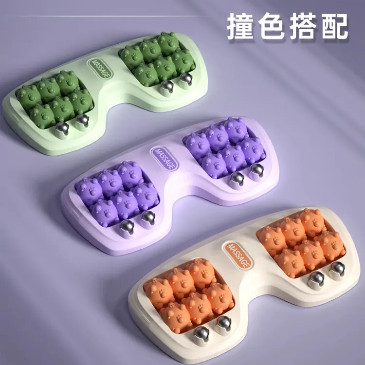 SLD/按摩板热卖足底按摩器猫爪机械式腿部家庭式磁滚轮按脚神器