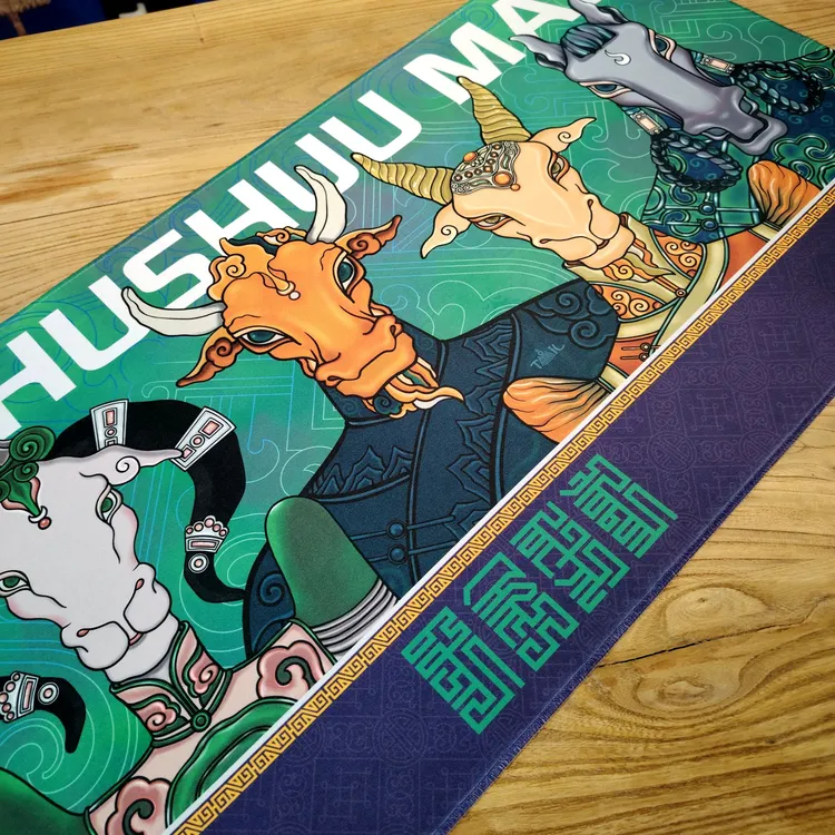 【蒙古吉祥五宝】鼠标垫 锁边防滑办公装饰垫礼品