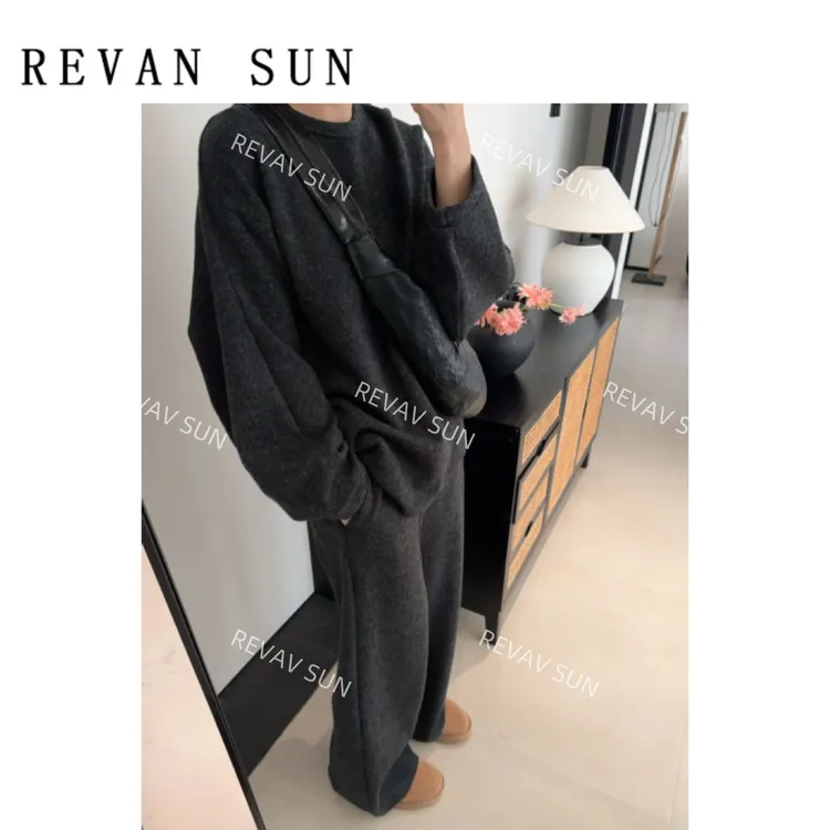REVAN SUN-大骨架穿搭 曲奇 休闲套装7139