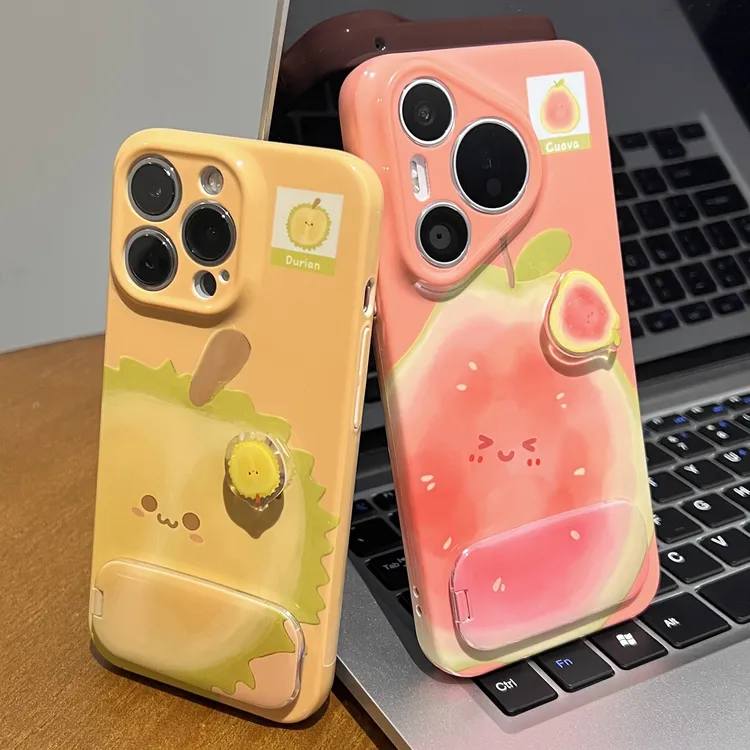 旋转公仔榴莲芭乐适用iphone16菲林17手机壳华为荣耀vivo小米oppo
