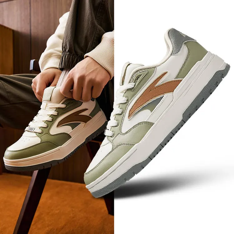 安踏982|王一博板鞋男女款2025春季厚底运动鞋明星同款正版鞋子