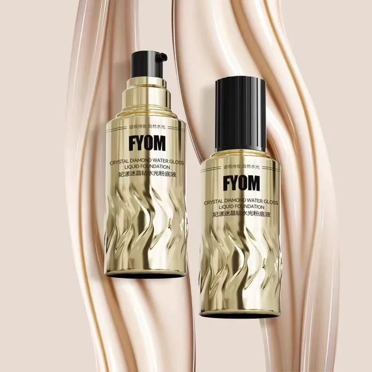 妃漾迷FYOM晶钻水光粉底液 水润定妆保湿紧致嫩肤