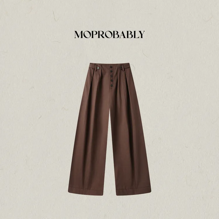 Moprobably李予诺「五子棋」莱赛尔+棉直筒休闲裤L5463040+L5463041