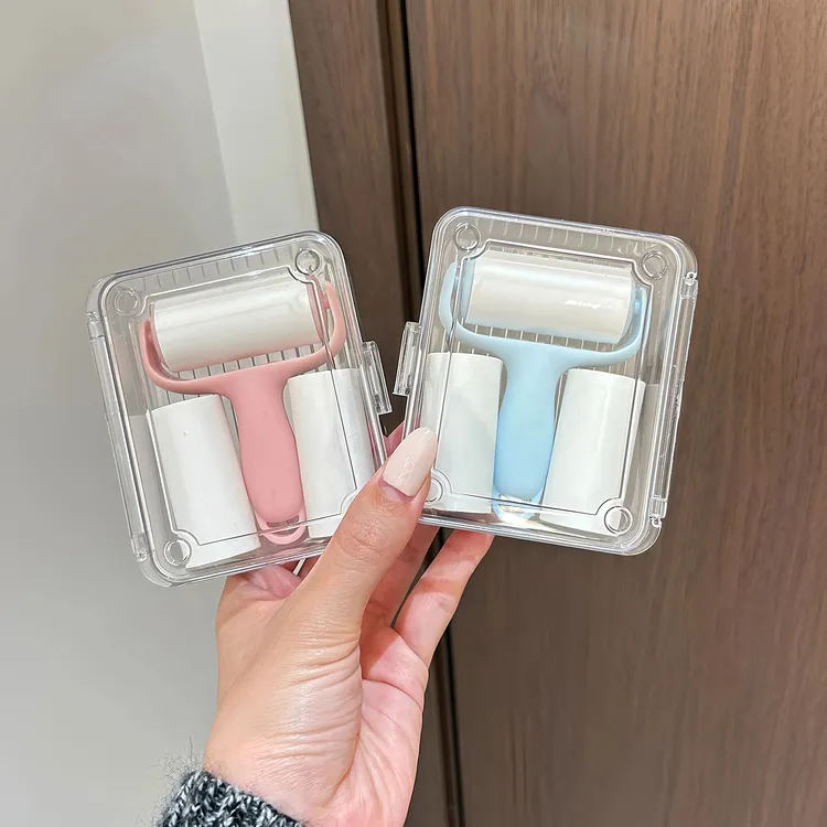 新款便携式滚筒粘毛器迷你粘毛器滚筒衣服除毛器随身携带粘毛神器