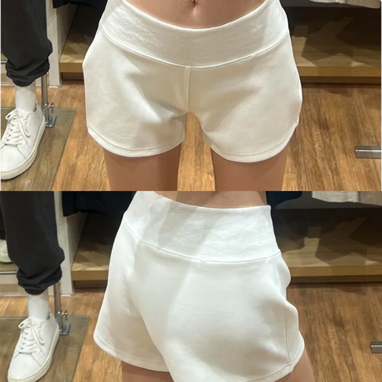 miu系穿搭运动休闲短裤女夏季薄款防走光低腰修身显瘦a字包臀热裤