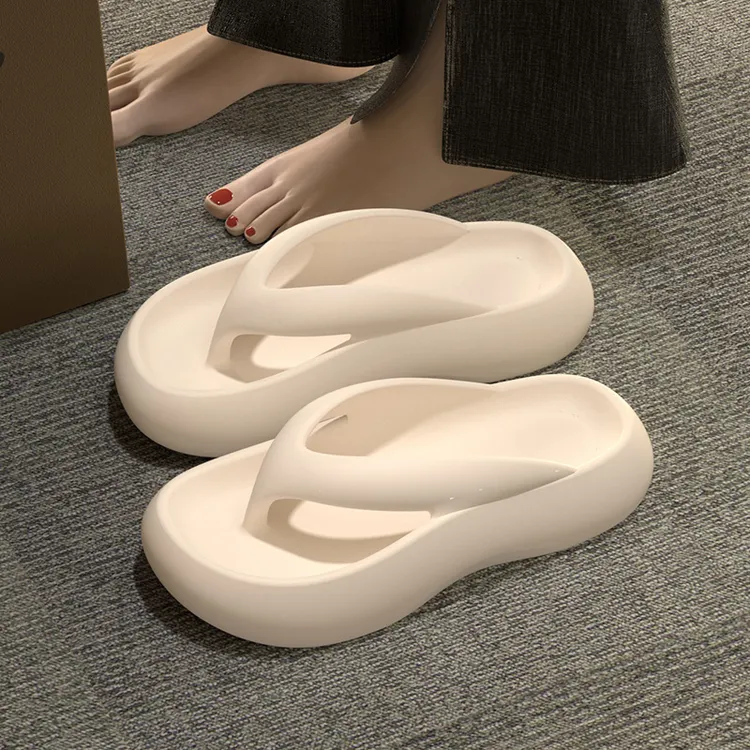 厚底人字拖鞋女夏季外穿2025新款时尚海边沙滩防女式防滑人字拖