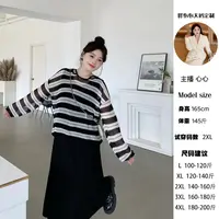 心心【慵懒条纹】通勤慵懒风罩衫+百搭背心裙大码显瘦套装
