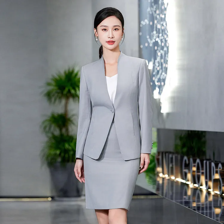 职业装西装套装女正装气质高端酒店前台经理工作服秋冬显瘦工装女