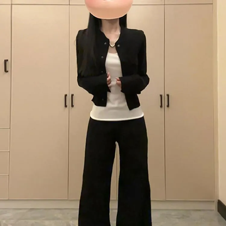 小个子黑色短款外套女2025早春新款设计高级感夹克又酷又飒小上衣