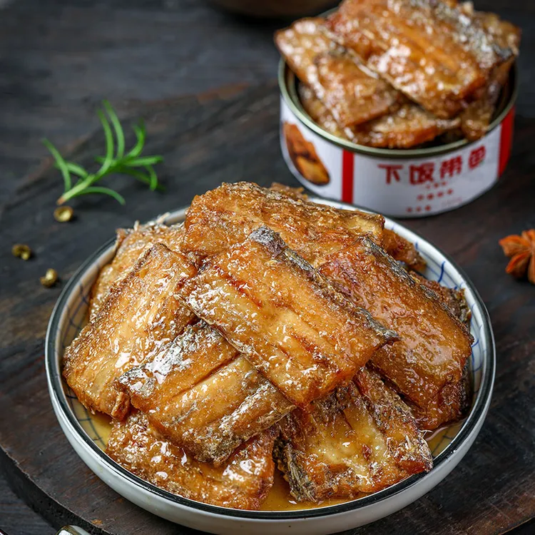 香辣带鱼罐头五香海鲜熟食即食罐装红烧带鱼香辣海鲜速食
