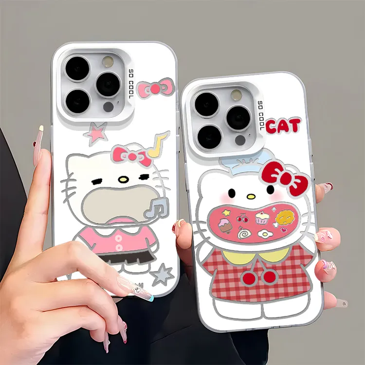 欧克里里大嘴巴Kitty适用苹果17/16pro手机壳华为oppo小米15vivo
