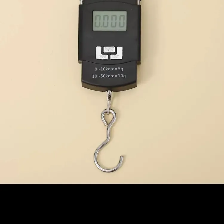 高精度小巧手提电子秤电子称挂钩称重小型便携式家用迷你称鱼器手