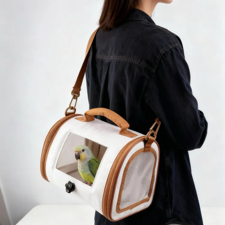 透明鹦鹉外出便携鸟包虎皮牡丹背包玄凤手提鸟笼小太阳外带遛鸟包