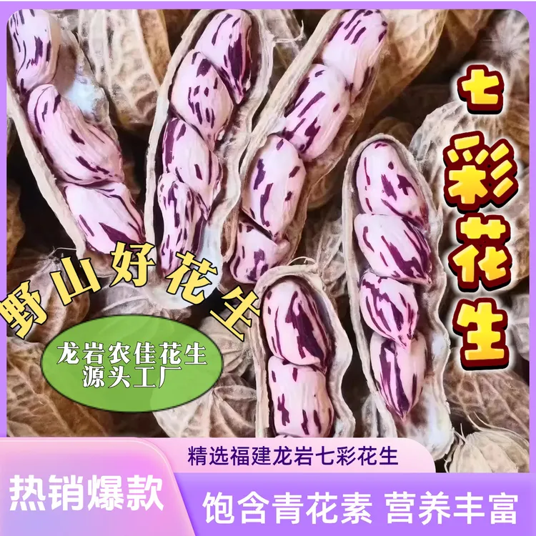 龙岩七彩湿烤花生500g地方特产休闲零食特产配茶配酒追剧小零食